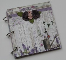 Handmade Lavender Color Scrapbook Album 