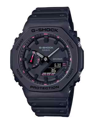Casio G-Shock Ana-Digi 2100 SERIES Pink Matte Black Rubber GA2100P-1A