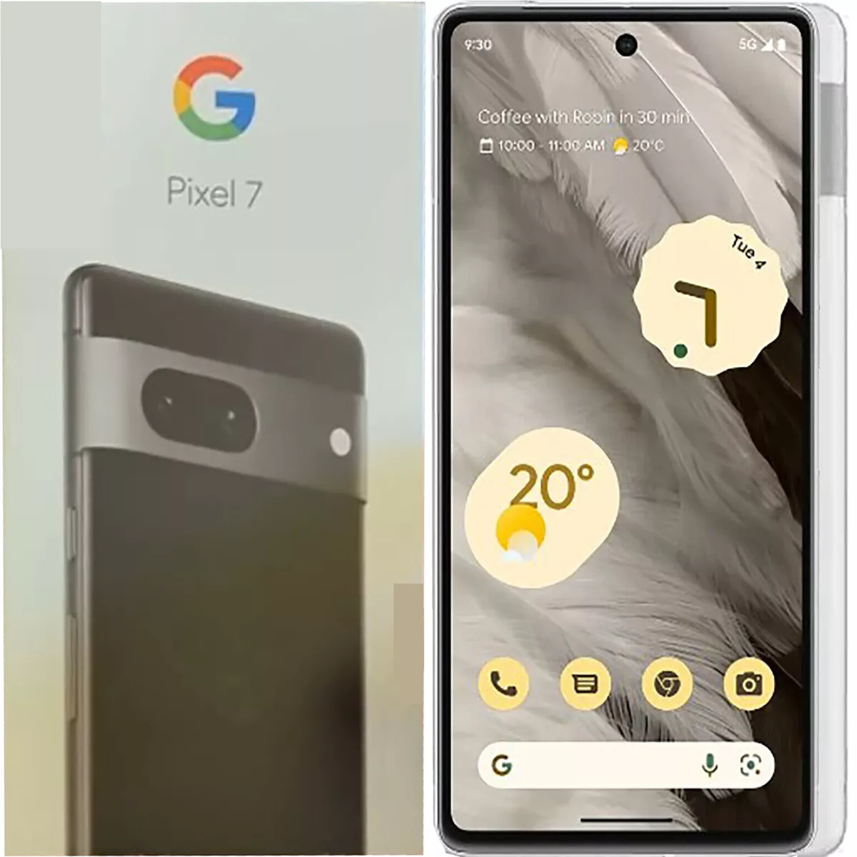 Google Pixel 7 5G Snow 256GB + 8GB Dual-SIM Factory Unlocked GSM