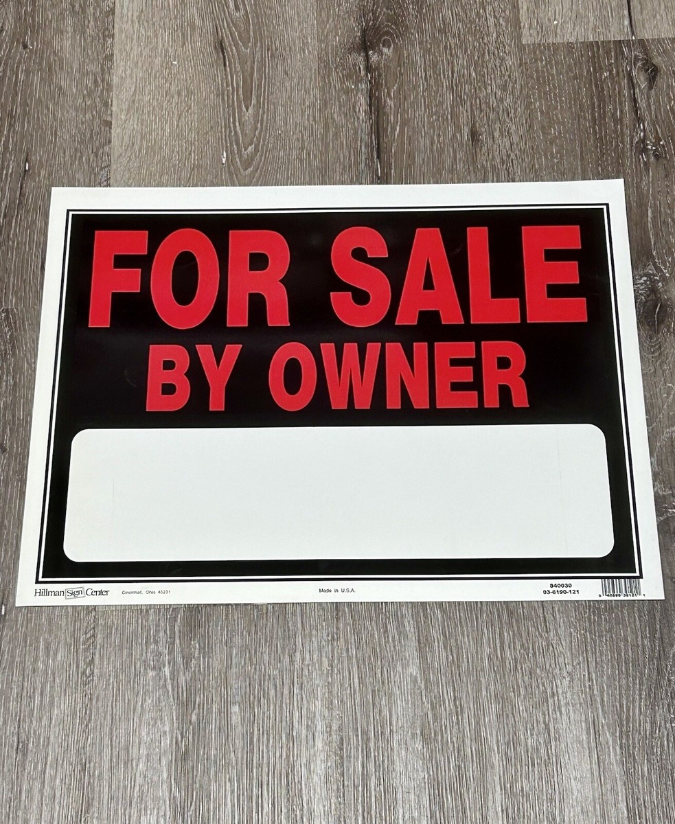 キングダム FOR SALE By OWNER Hillman Sign Center Large 19x15” Single Sided