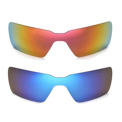 ライブ写真「6」 Walleva Two Pairs Polarized Lenses For Oakley Probation - Fire Red