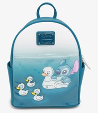 BoxLunch Exclusive Disney Lilo Stitch Water Ducklings Loungefly Mini Backpack