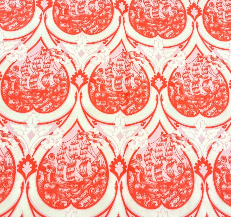 Paquete de 12 piezas de tela de edredón Free Spirit TULA ROSA 9"x22" rayas para gatos Foto 2 de 4