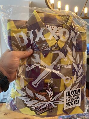BNIB Dixxon Flannel Limited Edition:  The Mamba  Kobe Bryant Tribute Mens Medium