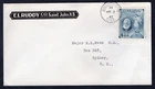 Canada 1947 FDC Cover. Alexander Graham Bell. E.L. Rudy Co, St John NB