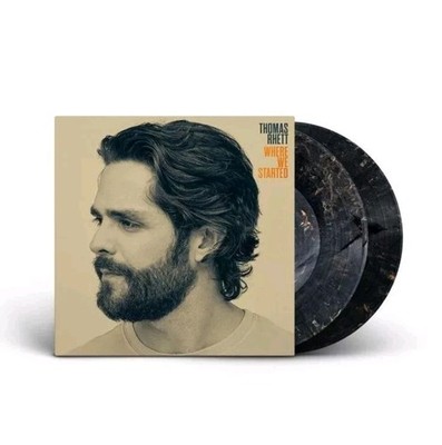 Thomas Rhett - Where We Started [2 LP] Black Swirl Colored VINYL RECORD NEW