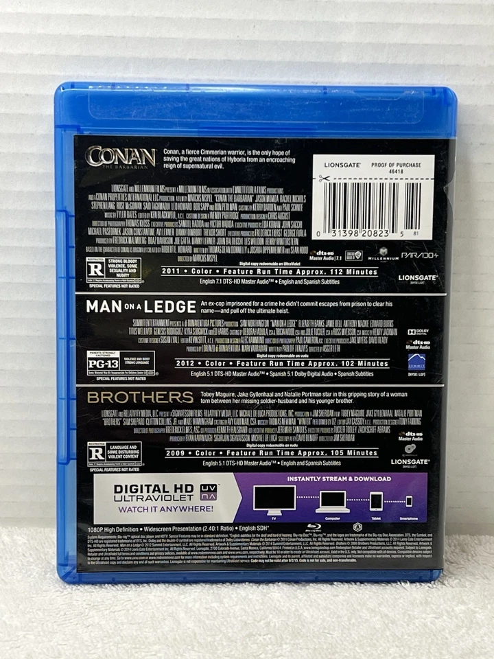 Action Movie Lot/4 Blu-Rays 6/Titles/READ Inception/Limitless/Tron/Conan/More - Image 3 of 4