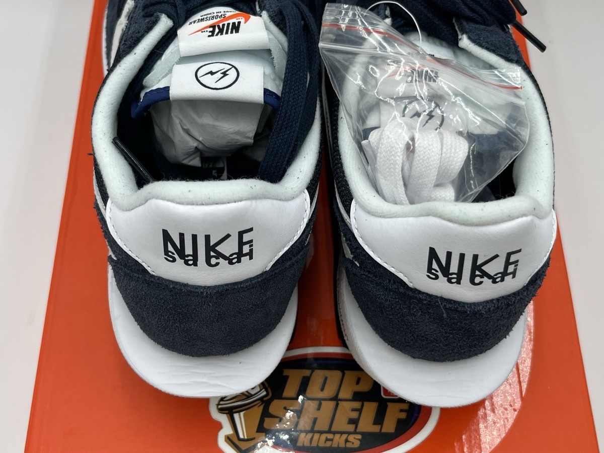 DS New Nike Fragment Design Sacai LDV Waffle Blackened Blue 2021