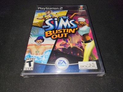 The Sims Bustin' Out Black Label EA Sony Playstation 2 PS2 Brand NEW SEALED!