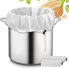 2 Pack 26x22 Inch Extra Large Reusable Straining Brew Bags for Home Brewing