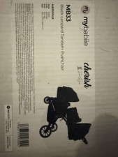 Image of My Babiie MB33 Tandem Pushchair - Black Leopard