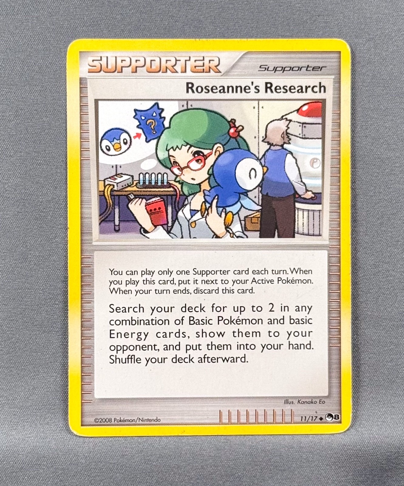 LP Roseanne's Research 11/17 Uncommon POP Series 8 Pokemon 2008 Kanako Eo