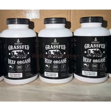 1-3 PACK Ancestral Supplements Premium Grass Fed Beef Organs nature 180 Capsules