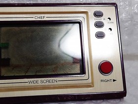 ++Poor Condition Nintendo GAME&WATCH WIDE SCREEN Chef FP-24 Nintendo Game Wide
