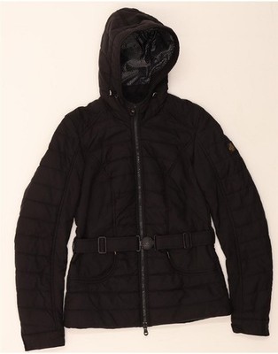 REFRIGIWEAR Damen wattierte Jacke mit Kapuze IT 44 Medium schwarz Nylon RS01