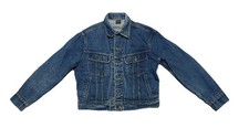 Vintage Lee Riders 101-J Denim Jacket Men 44 Blue Jean Indigo Fades 80s USA Made