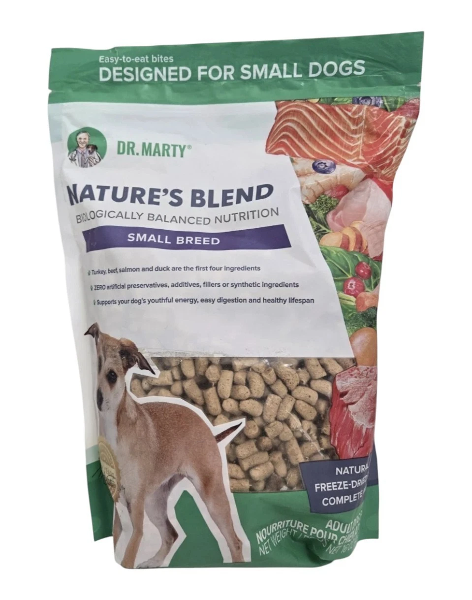 Dr. Marty Nature's Blend Adult Small Breed Freeze-Dried Raw Dog Food 16 oz, 1pk