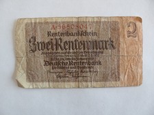 2 Rentenmark Berlin German Empire Germany 1937 WW2 HG11