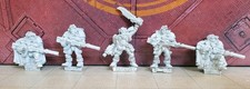 Warhammer 40k 5x Space Marines Scouts w/ Sniper Rifles Sergeant Metal