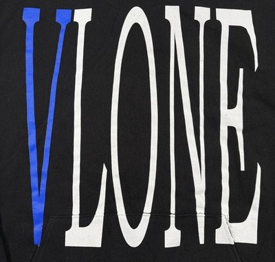 Vlone Staple Hoodie Brand New Blue  Double Sided Authentic Size XXL