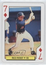 1992 US Playing Card Atlanta Braves Box Set Rico Rossy #7D Rookie RC 0q3. rookie card picture