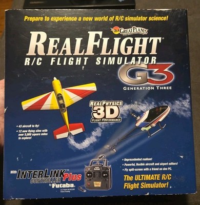 RealFlight R/C flight simulator G3 Interlink Controller Plus by Futaba 3D