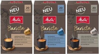 Melitta Barista VARIETY ESPRESSO PACK - Nespresso Pods 3 x 20 Capsules / 110g