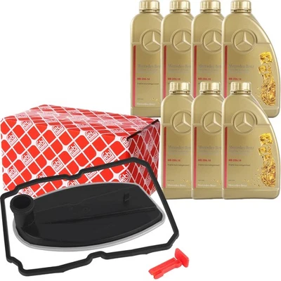 FEBI + OE MB FILTRO TRANSMISIÓN AUTOMÁTICA FEBI 5 VELOCIDADES + 7L ACEITE TRANSMISIÓN MERCEDES-BENZ MB 236.14