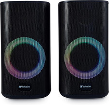 RGB Gaming Stereo Desktop Speakers Bluetooth 5.0 3.5Mm Aux-In Connection – Black