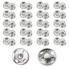 Ouliget Metal Sew On Snap Buttons, Fasteners Press Studs for Sewing Clothes J...