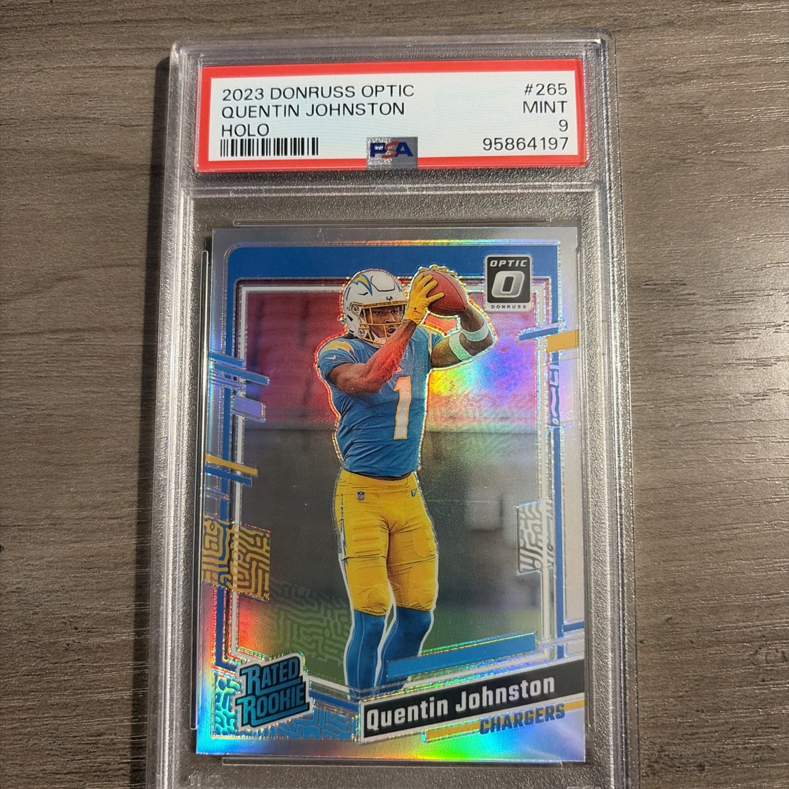 2023 Panini Donruss Optic - Rated Rookie Quentin Johnston #265 Holo Prizm (RC)