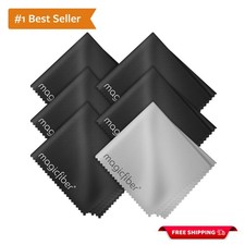 6 Lint-Free Microfiber Cleaning Cloths - Ideal for Eyewear Electronic Screens