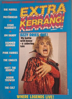Extra Kerrang No. 4 (1985) Ozzy/Motorhead/Cult/Eagles/Marriott/Trower/Mott; VG+