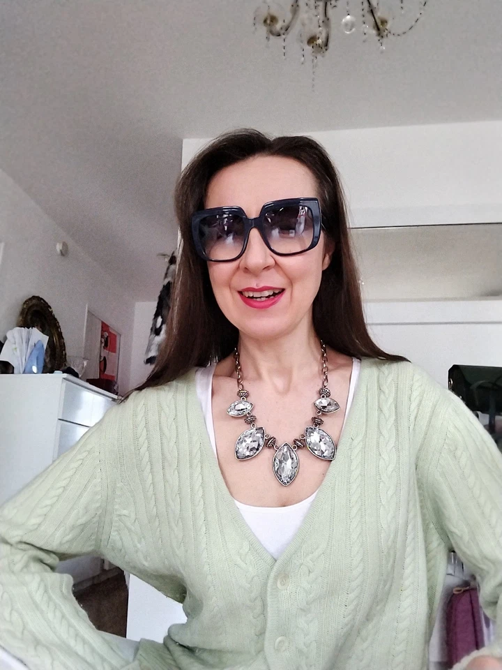 Cardigan Vintage Cachemire Taille 42 - Photo 1/4