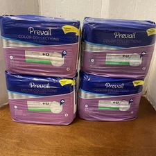 (Lot of 4) Prevail Color Collection Underwear 18ct Large 38”-50" MAX Absorbency