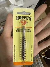 Hoppe's .35 Cal/9mm Rifle Nylon Bore Brush Cleaning Tool 1309 8-32 Thread 1-Pack