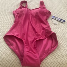 32 Degrees Cool Rose Violet Bright Pink One Piece Swimsuit Small NWT UPF 40