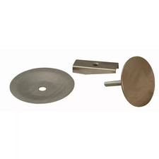 1-3/4 In. O.D. X 2-1/4 In. Length Brass Kitchen Sink Hole Cover with Wingnut in