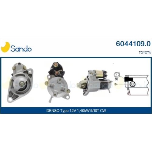 Démarreur Sando 6044109.0 pour Toyota résout les pannes de démarrage à froid