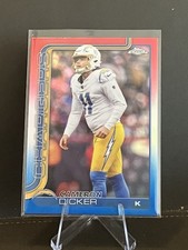 2025 Topps Chrome Cameron Dicker #162 Red white blue Los Angeles Chargers