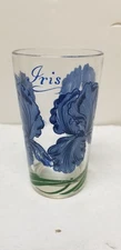 BOSCUL PEANUT BUTTER IRIS BLUE GREEN HI BALL JUICE TUMBLER 5"