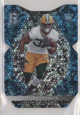 2017 Spectra Rookies Neon Blue Prizm Die-Cut 35/35 Devante Mays Rookie RC 0q0