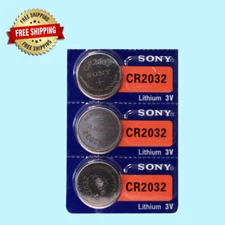 Sony CR2032 Lithium 3V Watch Battery (Exp  2032 )  3Pc
