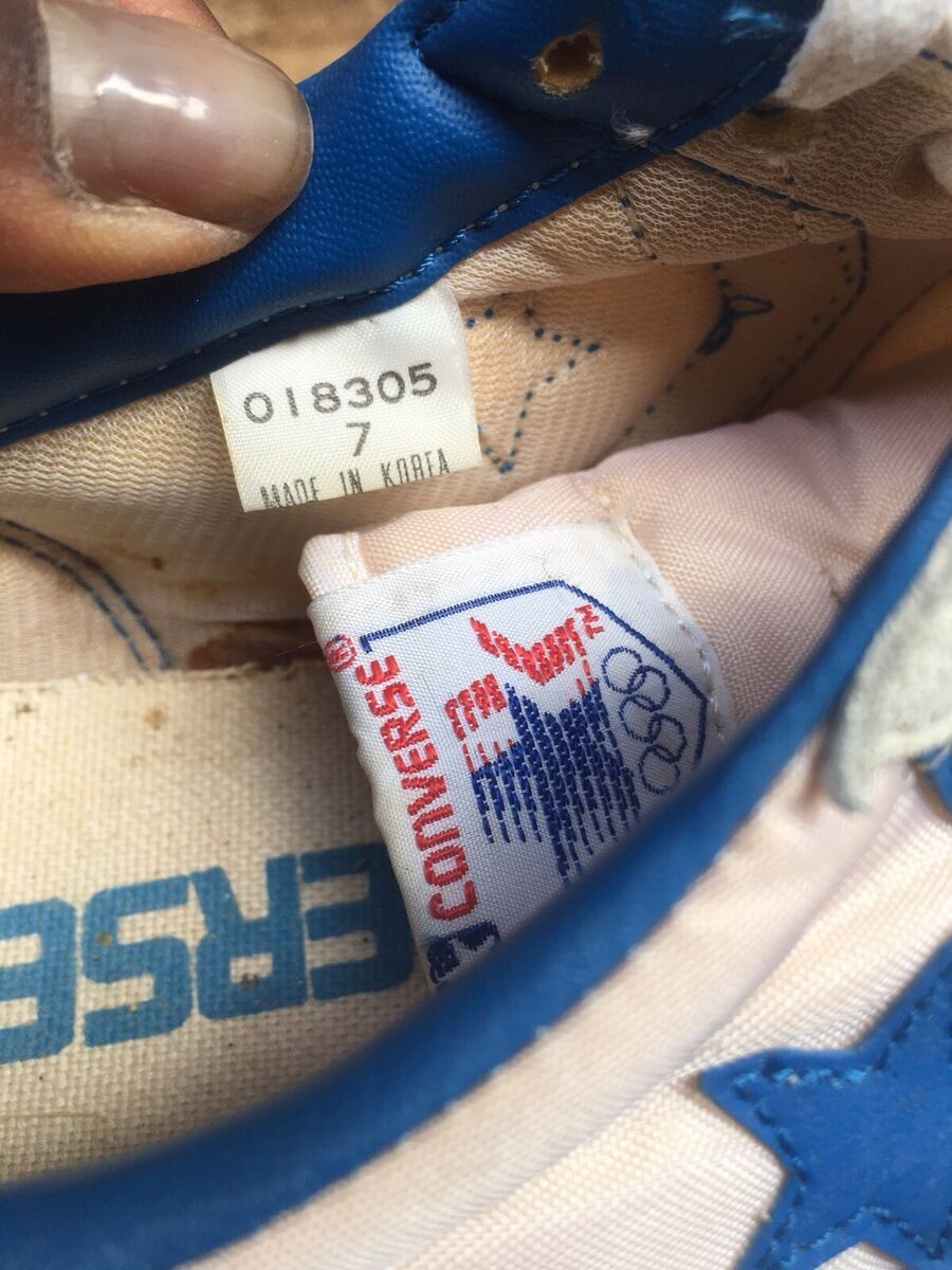 CONVERSE 1984 LA Olympic Games Original Vintage 84 Trainer White/Blue Mens sz 7 | eBay CONVERSE 1984 LA Olympic Games Original Vintage 84 Trainer White/Blue Mens sz 7 | eBay
