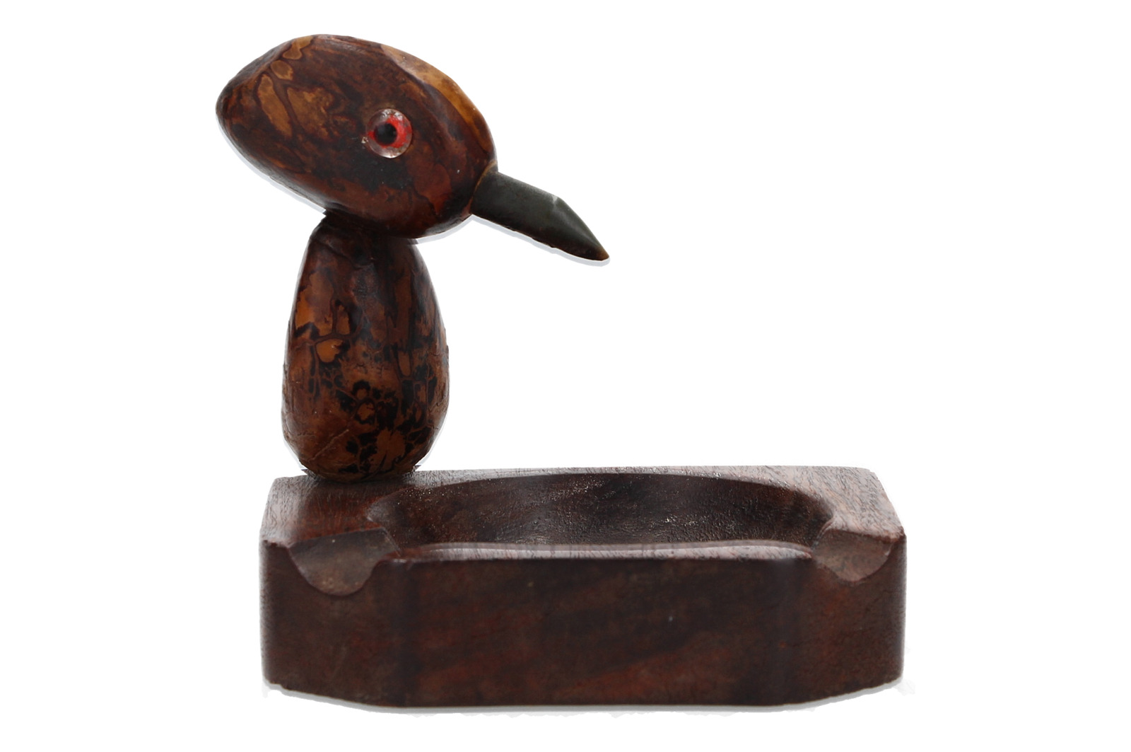 A nut bird ashtray Vintage Art Deco era Bakelite beak ?