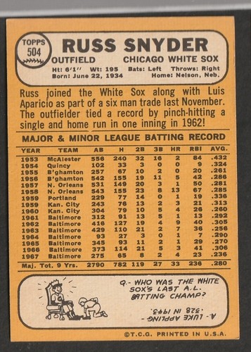1968 Topps Baseball Cards Scegli una carta a scelta 295-660 EX X-MT 1/25 Set Break - Foto 354 di 490