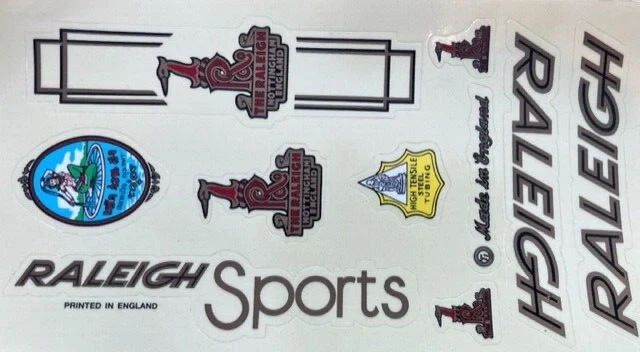 Raleigh Services des Courses Bicycle Decals / Stickers -033