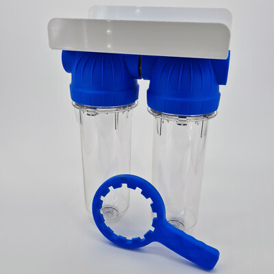 USTM 10'' 2 Stufen Wasserfilter Gehäusesystem 1'' BSP