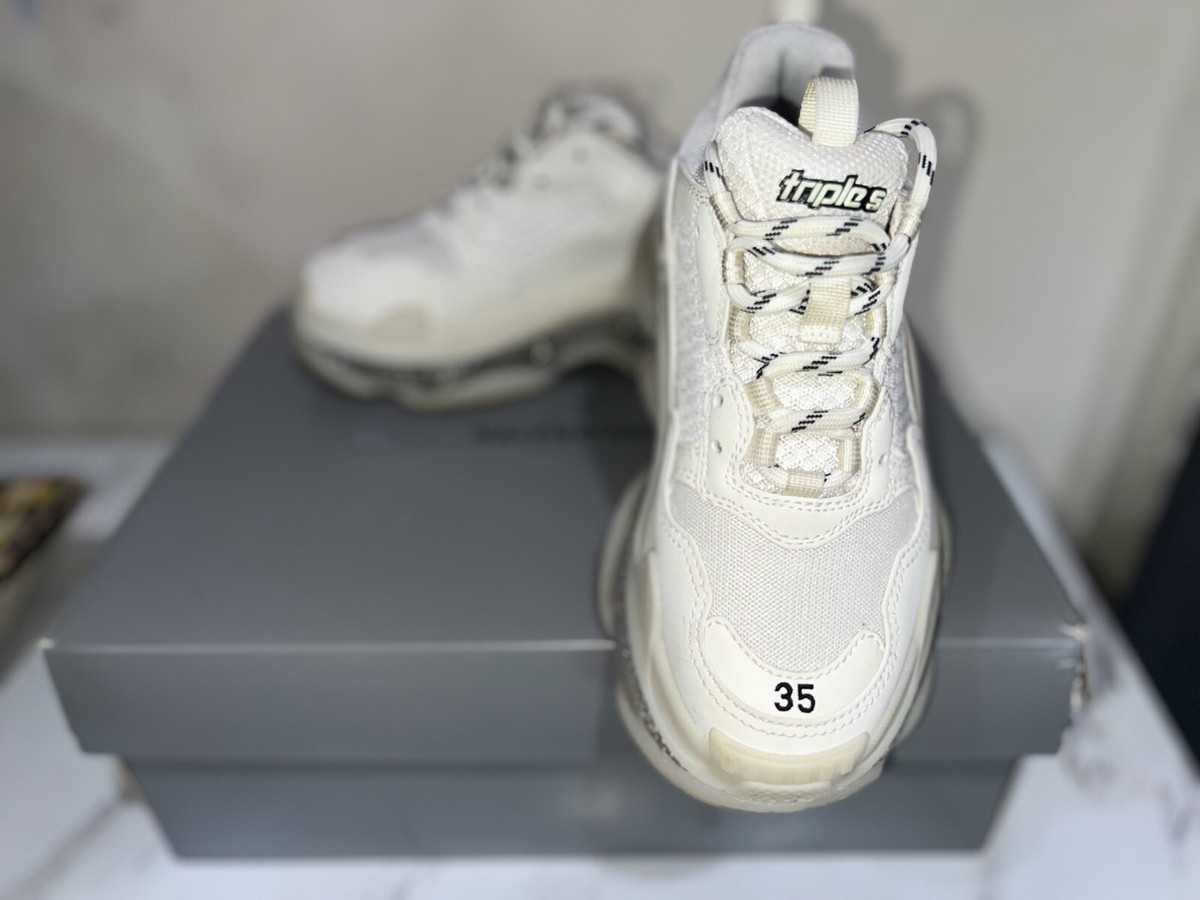 Size 35- Balenciaga Triple S Sneaker Clear Sole (Women's) | eBay