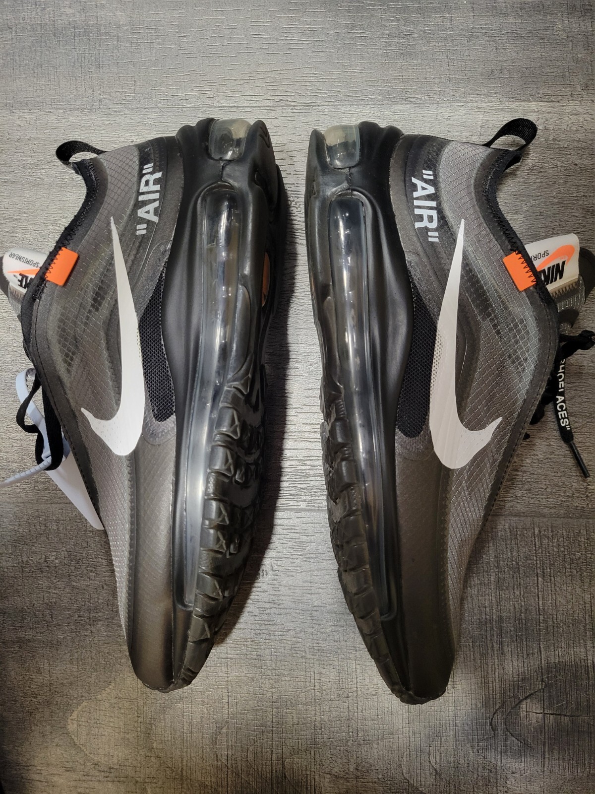 OFF WHITE X NIKE Taglia 7 Nike bianche x Air Max 97 nere